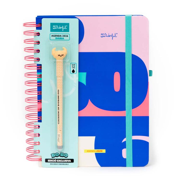 Agenda Mr.Wonderful dia/pàg 2026 cat Quan una porta...