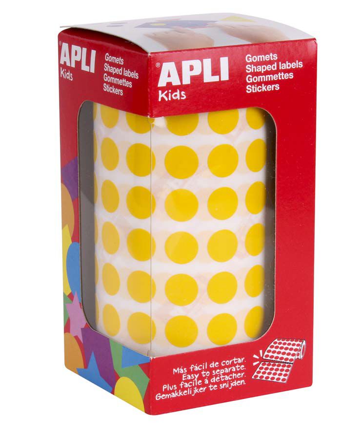 Gomets rodons petits 10,5mm groc