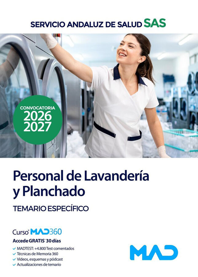 Personal de Lavander&iacute;a y Planchado del Servicio Andaluz de Salud. Temario Espec&iacute;fico