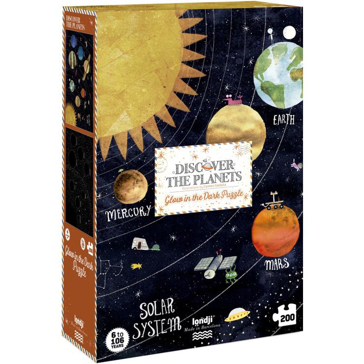 Puzle Discover The Planets brilla en la oscuridad Puzle Discover The Planets brilla en la oscuridad