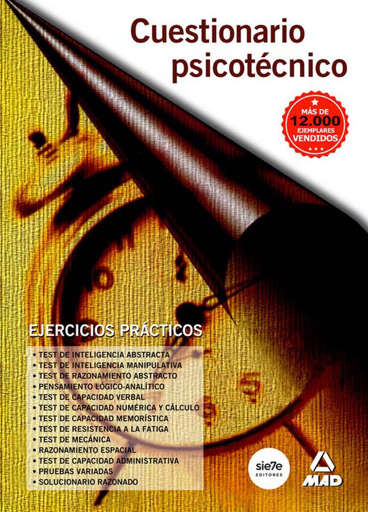 Cuestionario psicot&eacute;cnico: ejercicios pr&aacute;cticos