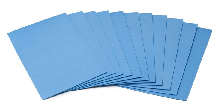 Plancha Eva Faibo 30x20x0,2cm azul claro 10u