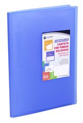 Carpeta 20 fundes A4 Carchiplas Book blau