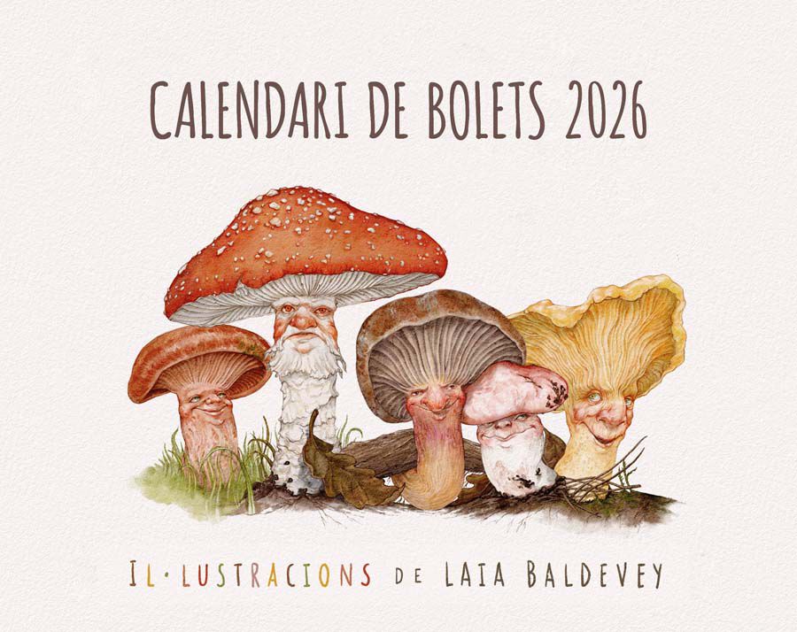 Calendari de paret 2026 Bolets