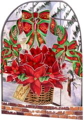 Postal Swing Navidad Flor de Navidad