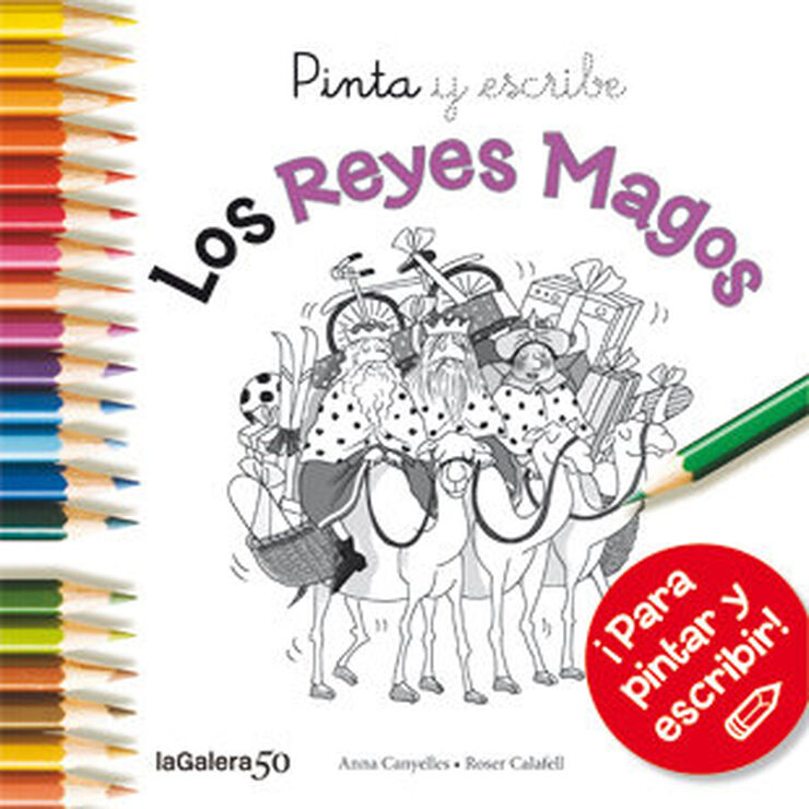 Pinta y escribe los Reyes Magos