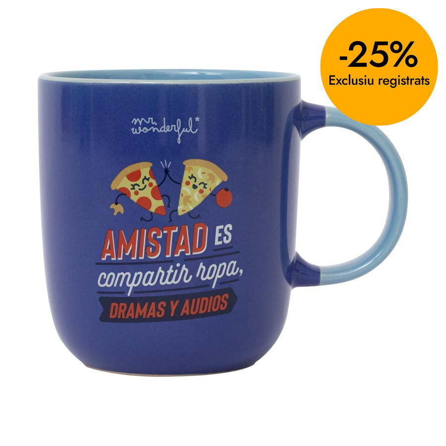 Taza Mr.Wonderful Amistad es compartir