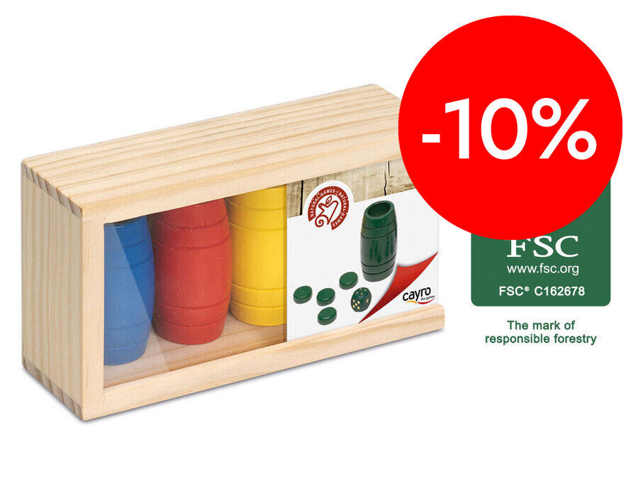 Fichas parch&iacute;s Cayro, 4 jugadores