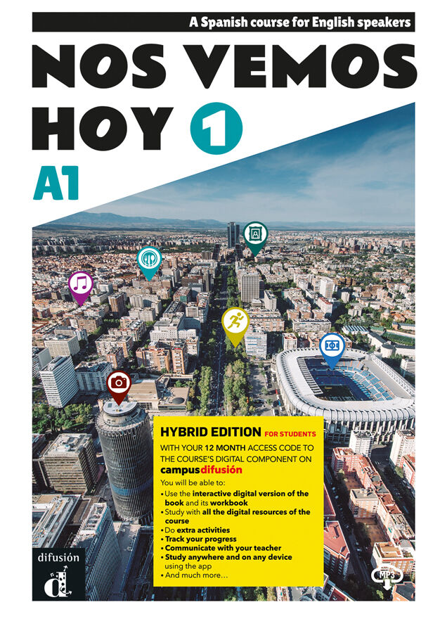 Nos vemos Hoy 1- Edici&oacute;n H&iacute;brida. Spanish course for English speakers