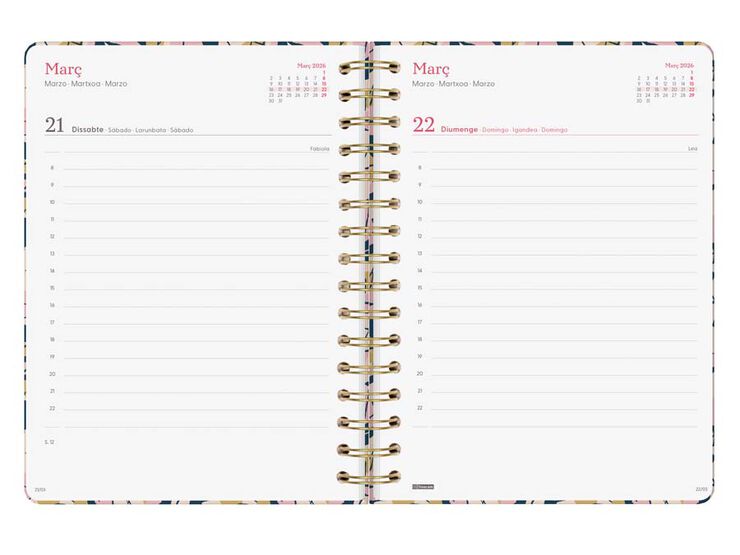 Agenda Finocam You E10 día/pág cat 2026 Hojas