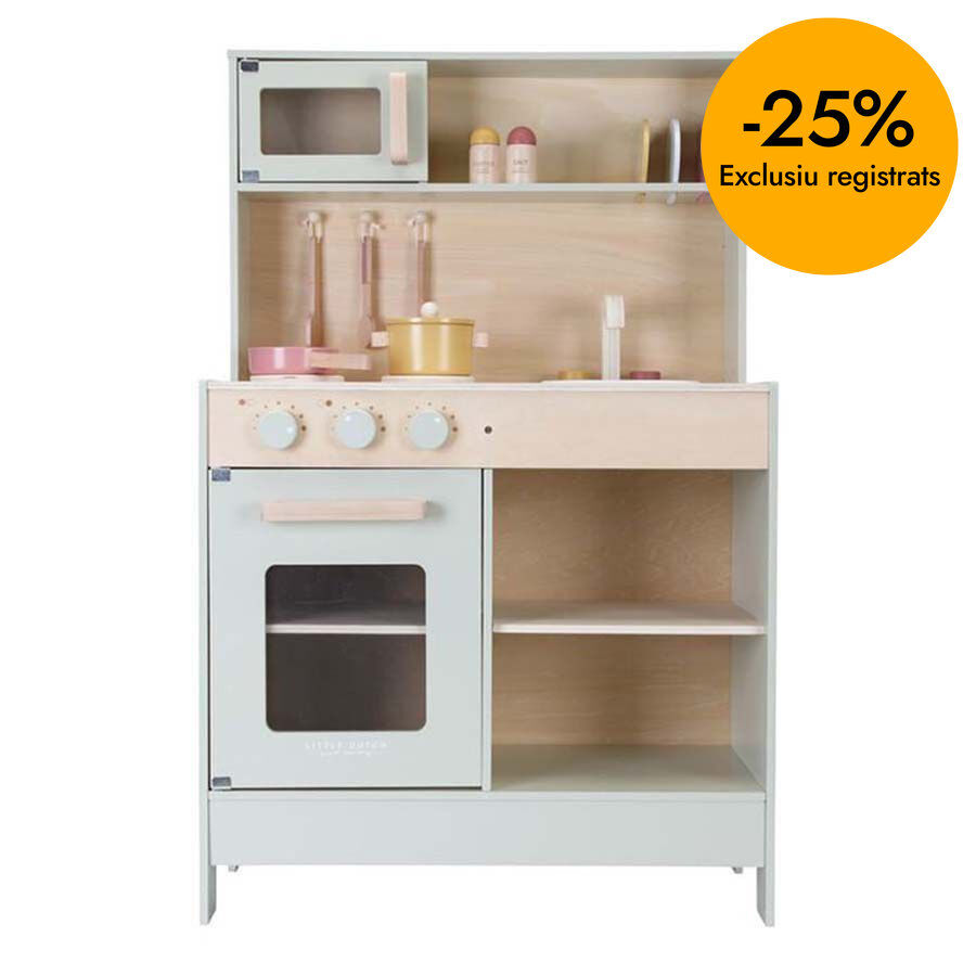 Cocina de madera menta