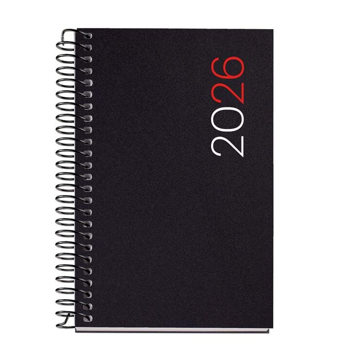Agenda Espiral Miquelrius Caddy día/pág mult 2026 City negro