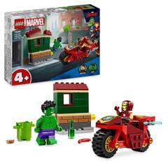 LEGO® Super Héroes Iron Man con Moto y Hulk 76287