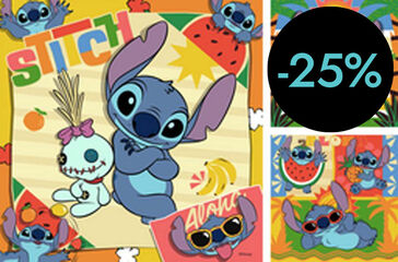 Puzle 3 X 49 peces Disney Stitch
