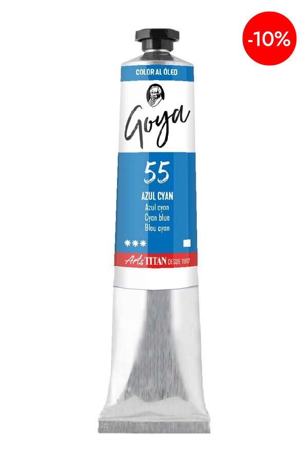 Pintura al &oacute;leo Goya 20ml azul cian