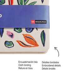 Libreta A5 Leaves in the Wind 80 hojas bordado