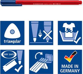Rotuladores Staedtler Triplus 10 colores
