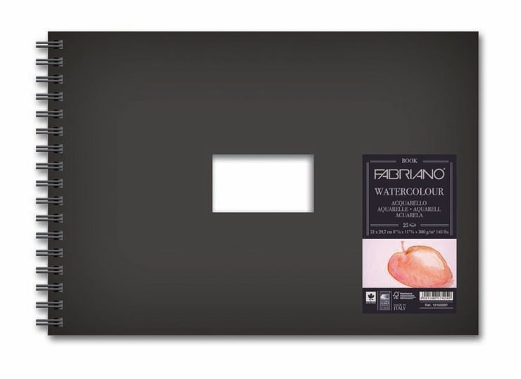 Bloc espiral Acuarela Fabriano A4 25 hojas 300g