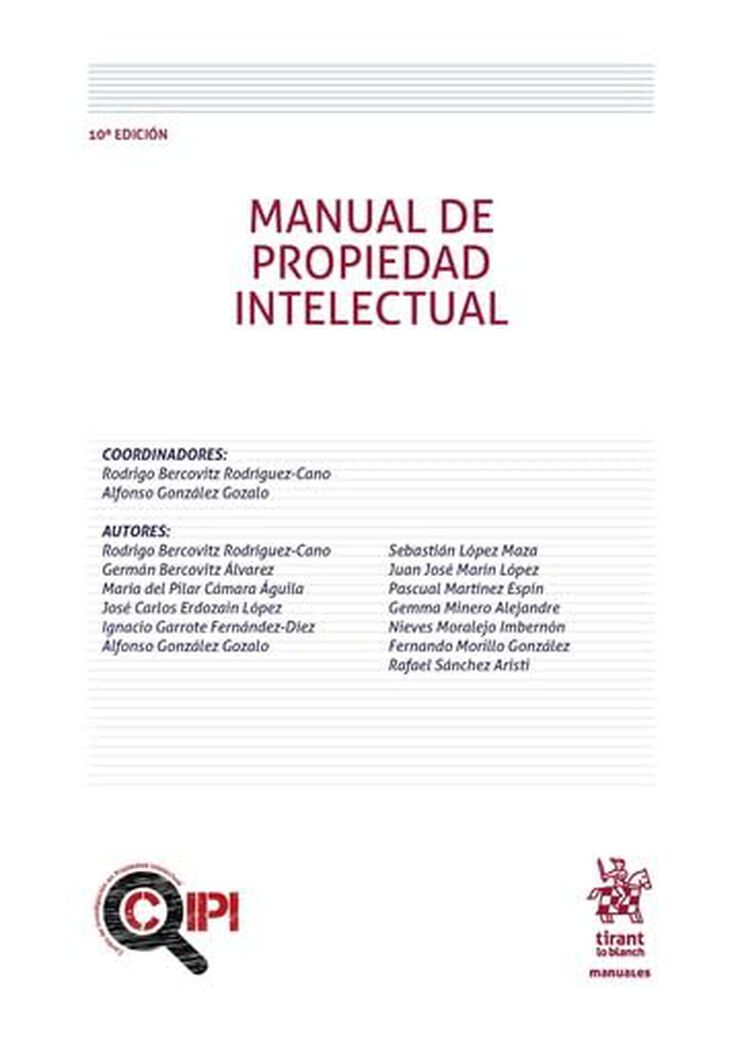 Manual de Propiedad Intelectual. 10ª Edición