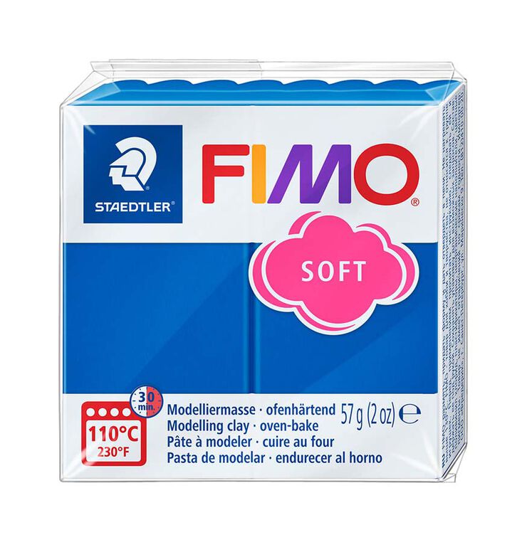 Pasta modelar Fimo Soft 57g blau