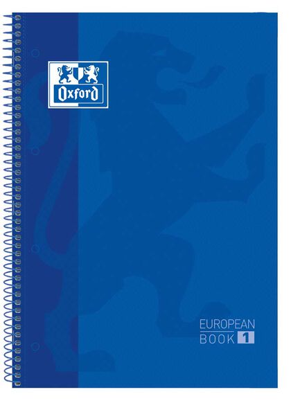 Europeanbook 1 Oxford A4+ 5x5 80F Blau