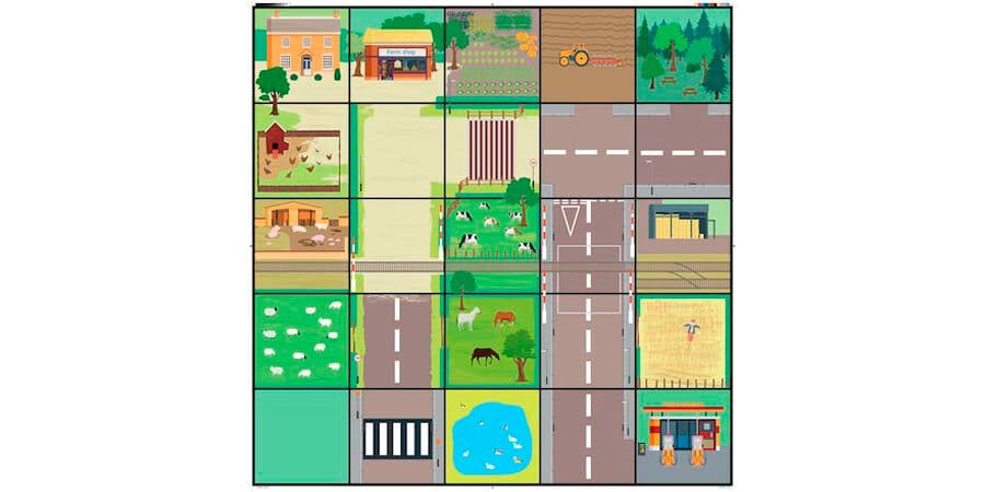 Tapete El Campo para Bee-Bot&reg; y Blue-Bot&reg;