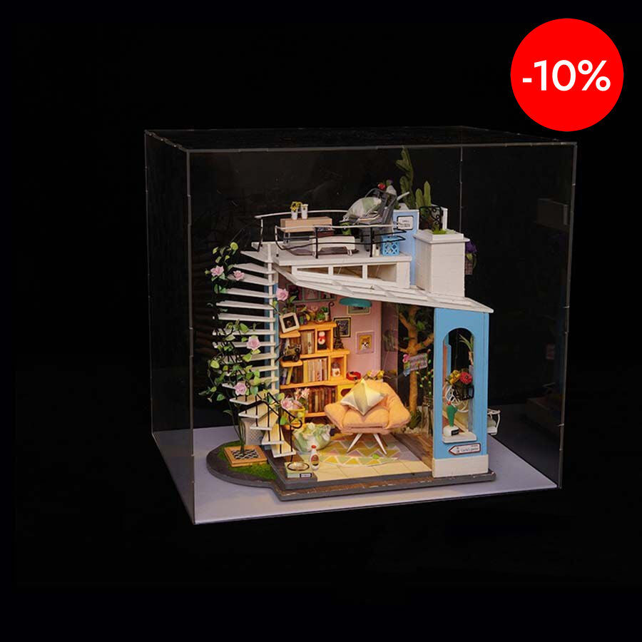 Vitrina Maqueta Robotime-Rolife 321x251x286mm
