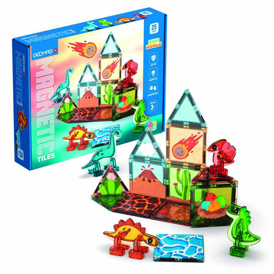 Magnetic Tiles Dino World 25 peces