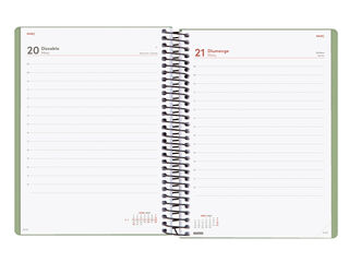 Agenda Finocam My D&iacute;a P&aacute;gina 2027 Catal&aacute;n Verde