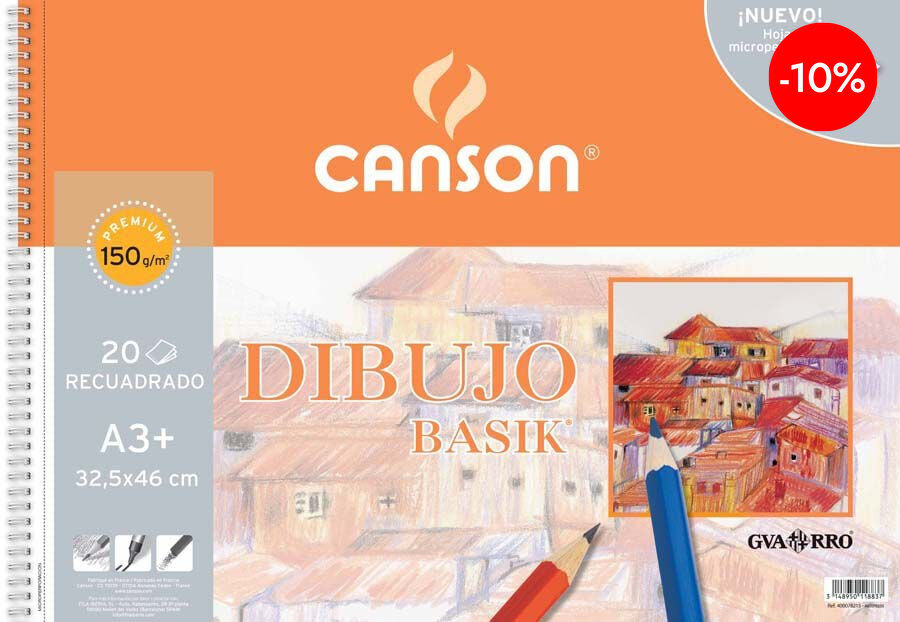 Bloc Canson de dibujo A4 20 hojas 150 g