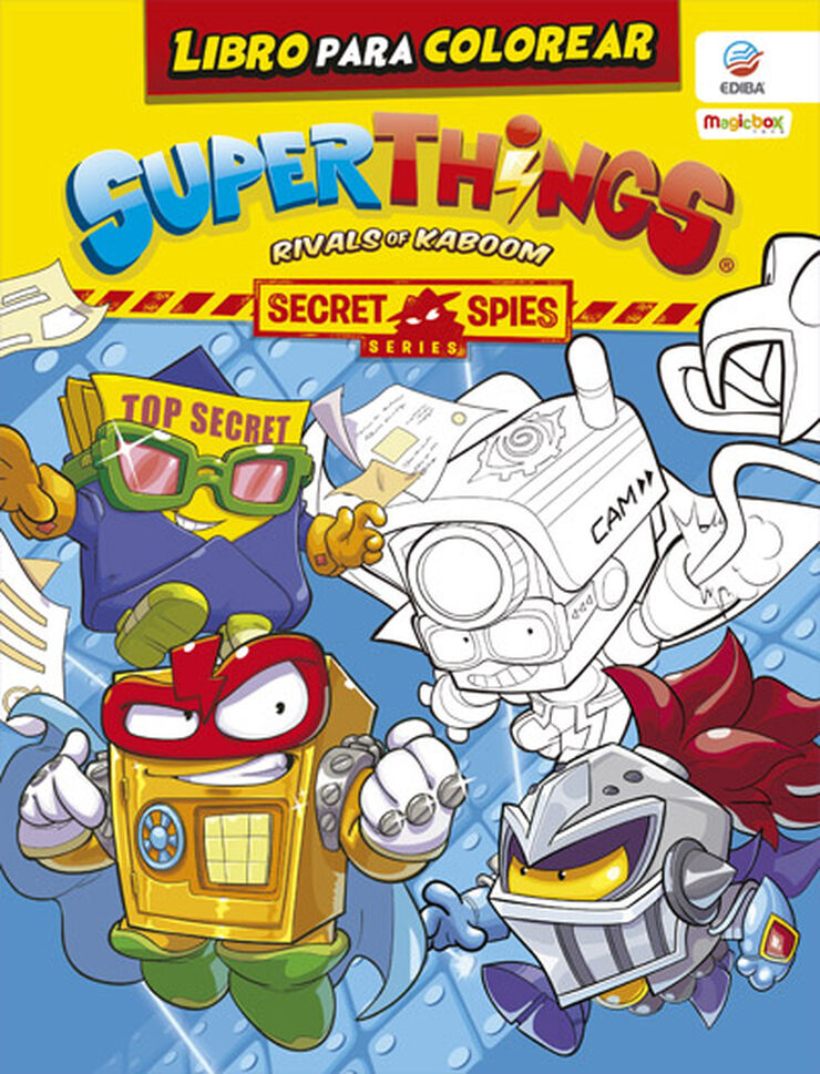 Libro para colorear Superthings Secret Spies Series - Italia
