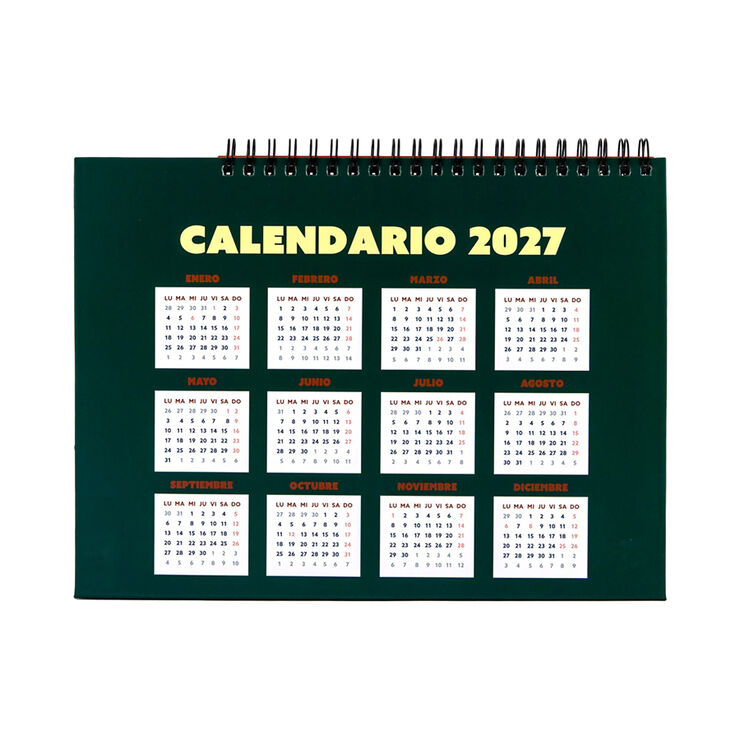 Calendari Mr. Wonderful Taula Comen&ccedil;a El Joc Catal&agrave; 2027