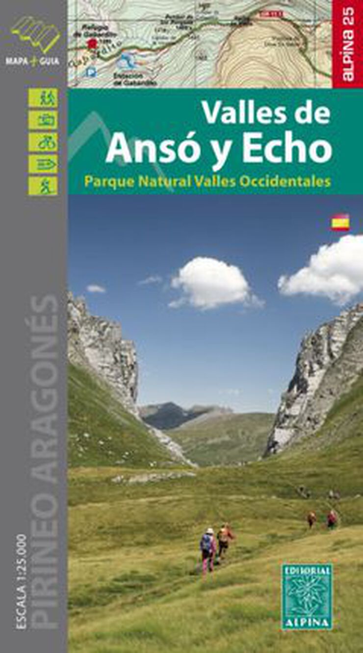 Valles de Anso y Echo 1:25.000