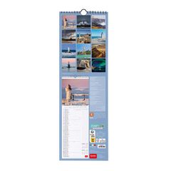 Calendario pared Legami 16X49 2024 Lighthouses