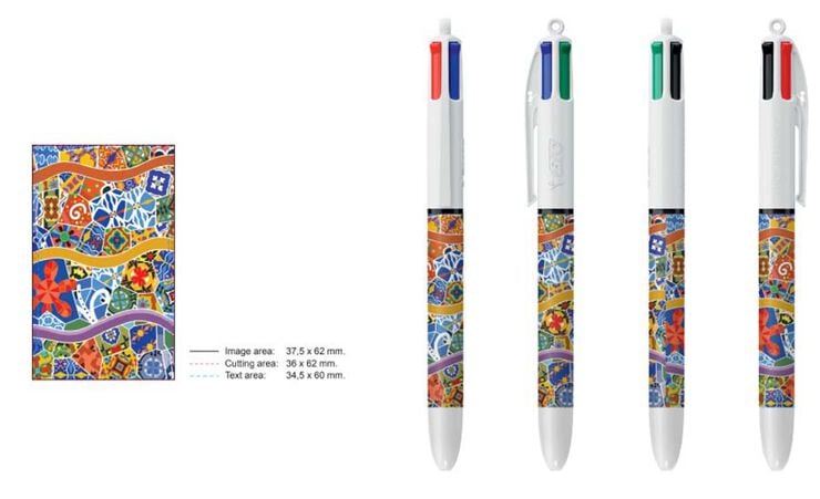 Bol&iacute;grafo BIC 4 Colores Edici&oacute;n Gaud&iacute;