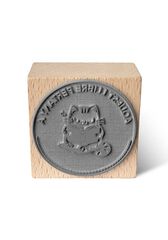 Segell Exlibris fusta Gat 6x6cm