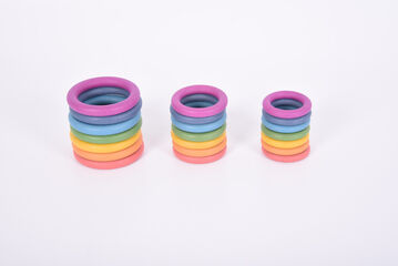 Anillas de madera Rainbow