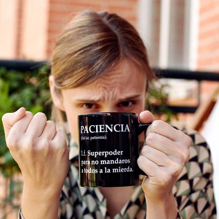 Taza ''Definición de paciencia''