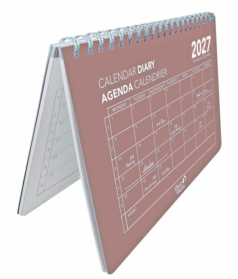 Calendario Sobremesa Quo Vadis Oslo 16x24 cm Multiling&uuml;e 2027