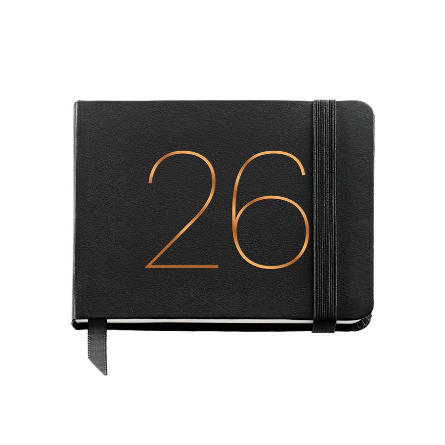 Agenda Miquelrius Pocket 10x7 sem/vista mult 2026 Chester negro