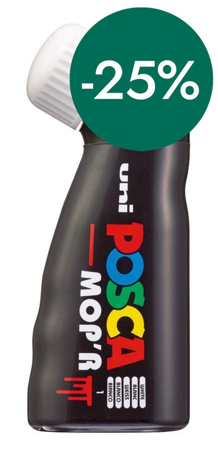 Retolador Posca Mop'r PCM-22 3-19mm blanc