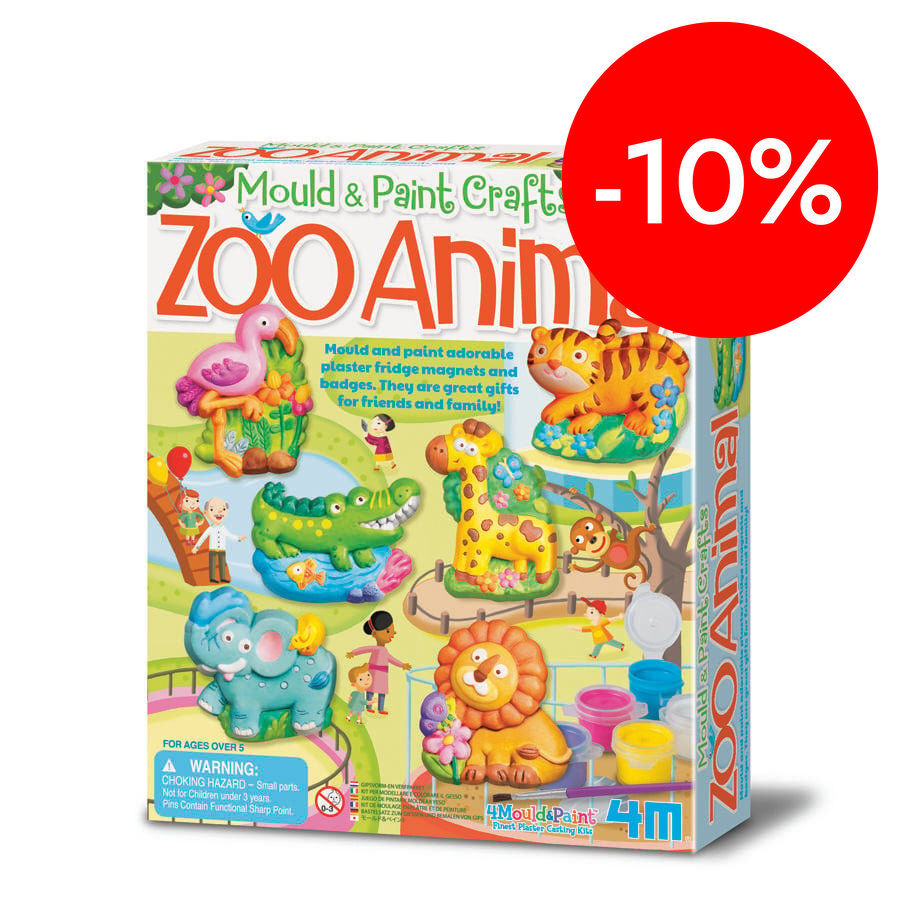 Kit Moldea Y Pinta Animales Zoo