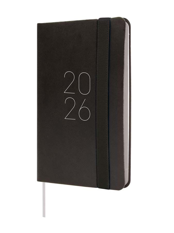 Agenda Finocam Llisa F2 sem/vista horizontal cas 2026 negro