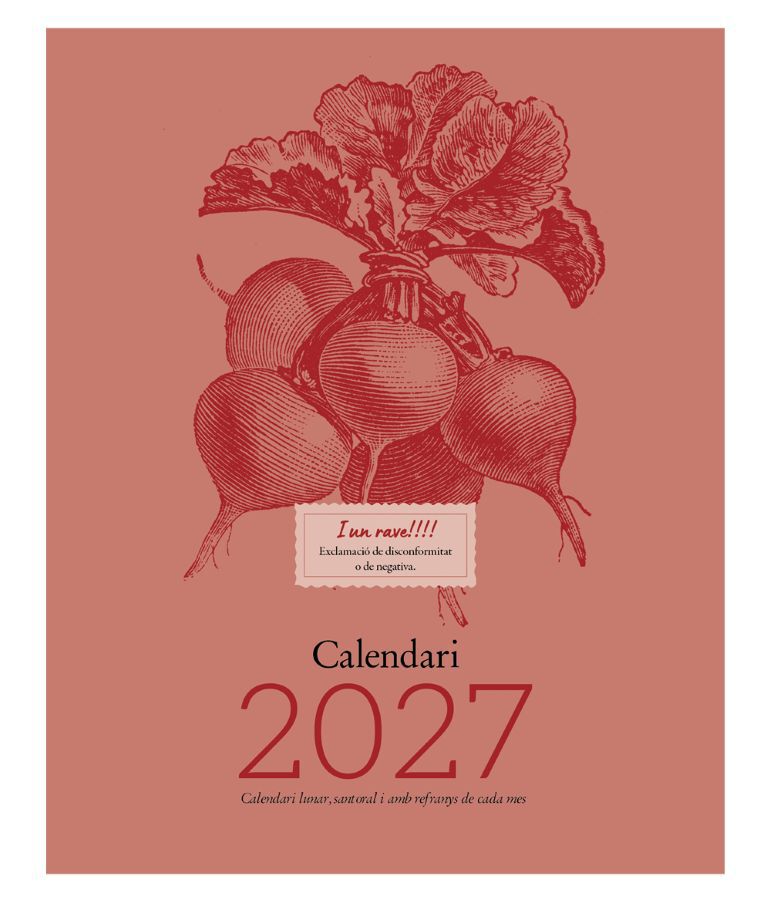 Calendario Pared Efados Ilustrado del Huerto Catal&aacute;n 2027