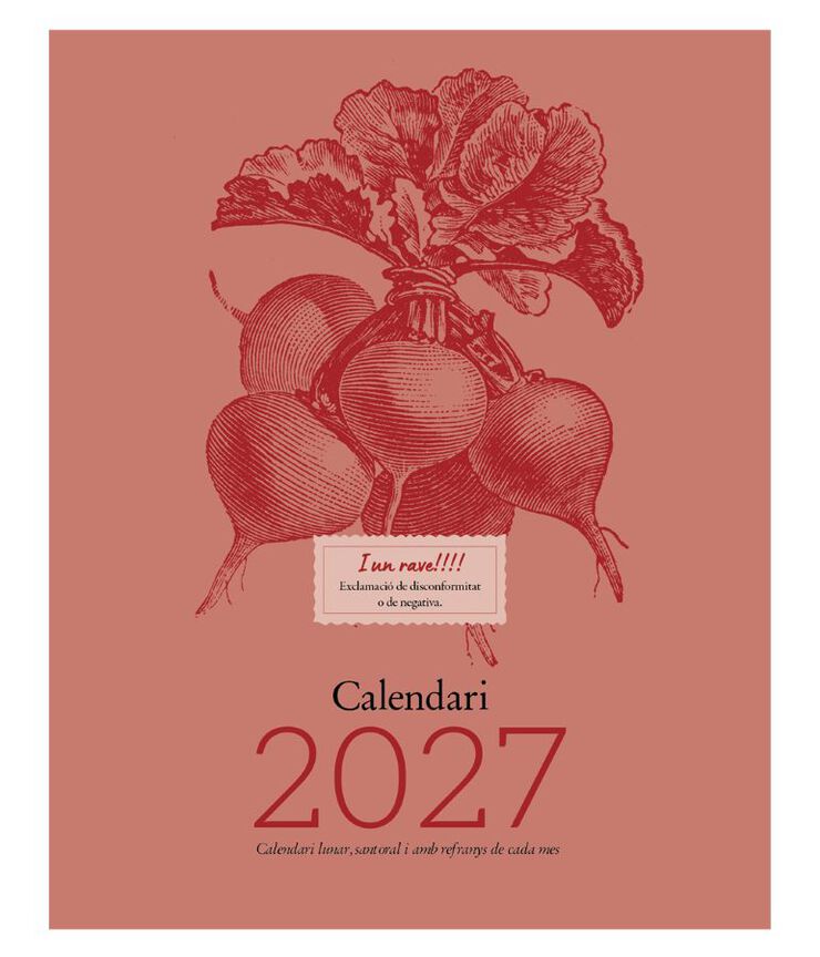 Calendario Pared Efados Ilustrado del Huerto Catal&aacute;n 2027