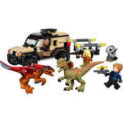 LEGO® Jurassic World Transport del pyrorraptor i el dilofosaure, cotxe tot terreny 76951