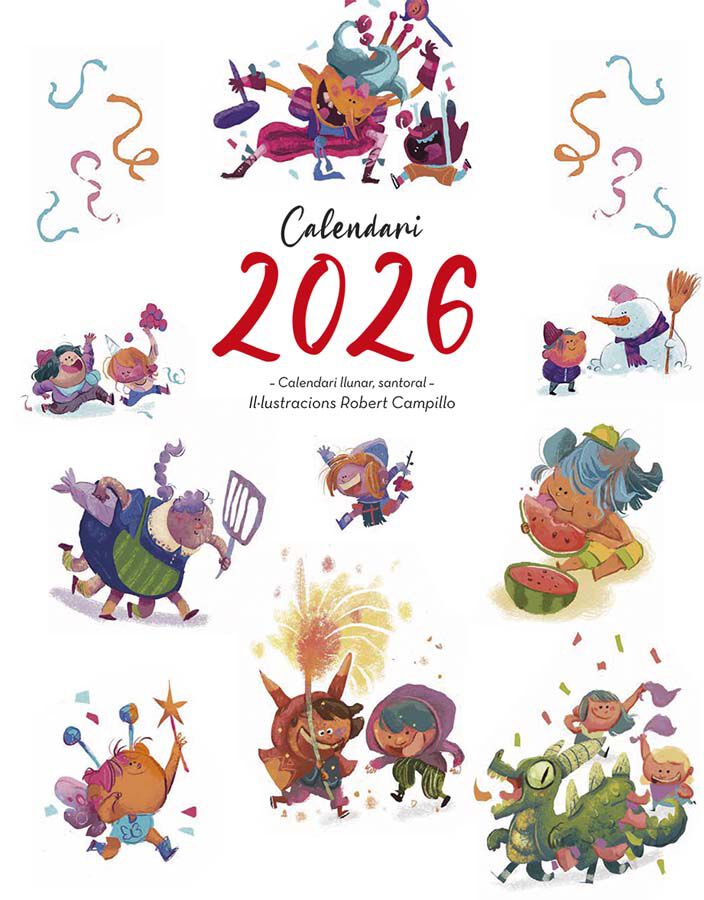 Calendario de pared 2026 Infantil