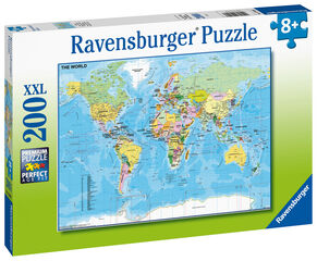 Puzle Ravensburger Mapa del Mundo 200 piezas