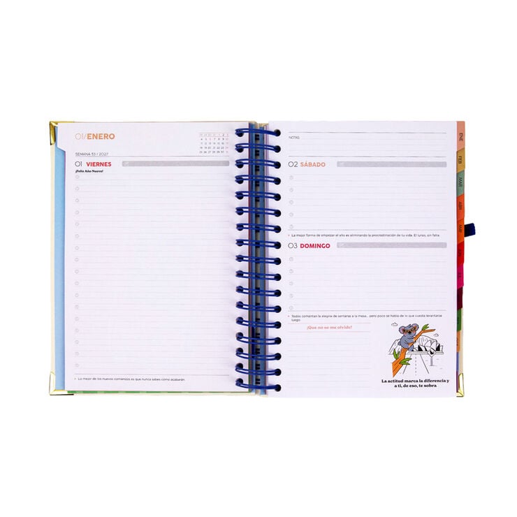 Agenda Mr. Wonderful D&iacute;a P&aacute;gina Lo Pienso, Lo Creo Castellano 2027