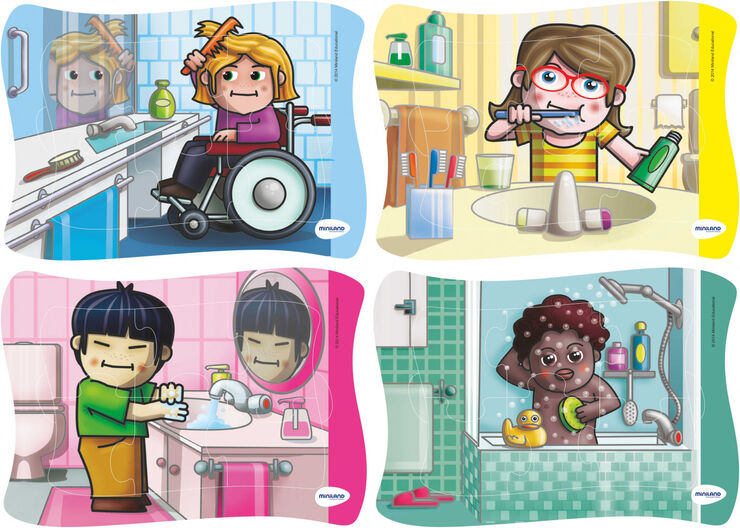 Puzzle Miniland Hábitos de higiene